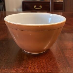 Vintage Pyrex 5.75" Town and Country Brown Mixing Nesting Bowl